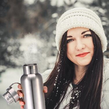 Спортивна пляшка для води Mimorou з нержавіючої сталі, з подвійними стінками, ізольована, багаторазова, вакуумна металева пляшка д