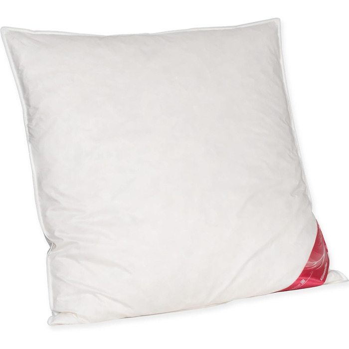 Подушка Dream Castle Knsemller зі 100 пір&39яним наповнювачем, пір&39яна подушка з тонким бавовняним чохлом, підходить для алергіків та прається, Oeko-TEX 100, подушка з міцною підтримкою, вага наповнювача 1300 г 80x80 100 пір&39я