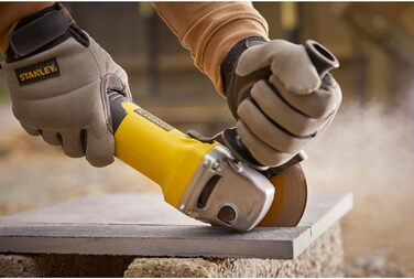 Кутова шліфувальна машина Stanley FatMax FMEG225VS (1100 Вт, діаметр диска 125 мм, з додатковою ручкою, плавний пуск, для всіх ста