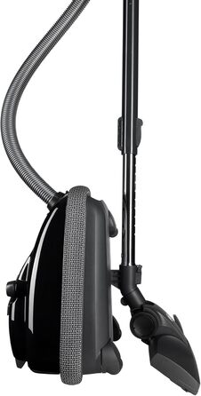 Пилосос SEBO AIRBELT K1 ONE з унікальним захистом меблів, двигун 890 Вт, комбінована насадка для підлоги, чорний, 42x30x24 см
