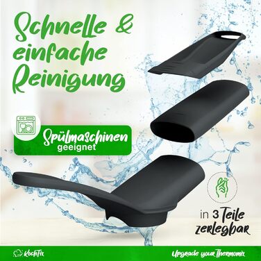 Підходить для Thermomix TM5, TM6, TM31, Monsieur Cuisine - Парове відведення для захисту навісних шаф - Аксесуари Thermomix для Vorwerk TM-5 TM-6 TM-31 для перенаправлення пари