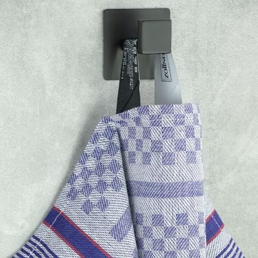 Набір з 10 чайних рушників, 45x90 см, бавовна, синій в клітинку 45 x 90 см Синій