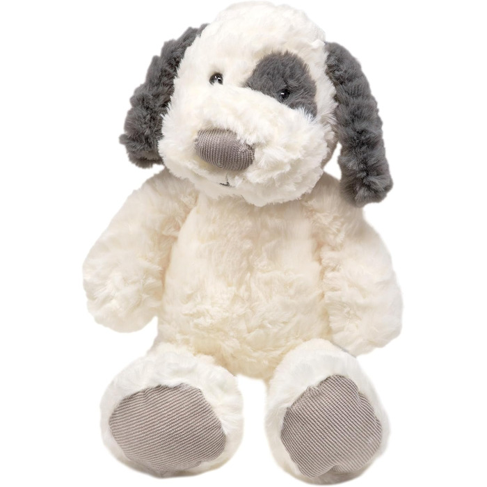 М'яка іграшка Mollis Собака 36 см, біл-сірий