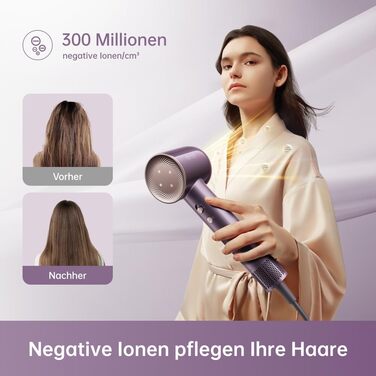 Високошвидкісний фен Dreame Hair Glory Combo, Фіолетовий
