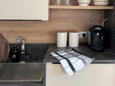 Набір ZOLLNER з 4 бавовняних чайних рушників розміром 50x70 см - міцні та поглинаючі кухонні рушники - можна прати при температурі