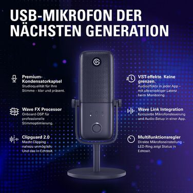 Конденсаторний мікрофон Elgato Wave3 MK.2 з DSP-ефектами