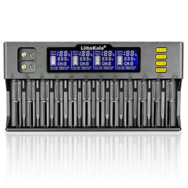 Сумісний з Li-ion 26650/22650/18650/18490/18350/17670/17500/17355/16340/14500/10440/AASA тощо AA/SC NI-MH та NiCdA, AA, AAA, SC., 12 Ladegert