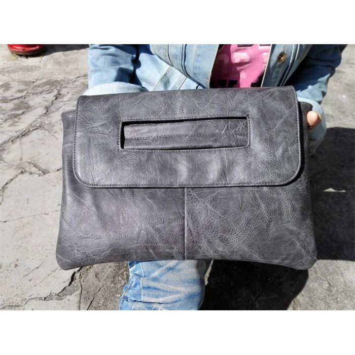 Жіноча сумка NIGEDU, зі штучної шкіри, клатч, сумка-мессенджер, велика, міцна, високої місткості, чорного кольору