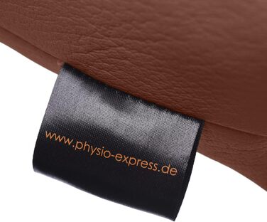 Масажна подушка для голови з пластівцями піни, 45x20x9 см, терапевтична подушка, позиціонуюча подушка для фізіотерапії з чохлом зі штучної шкіри можна прати, зручна 26 Mocca