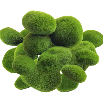 Штучний мох Скелі Декоративні мохові камені Штучний мох Консервований мох Прикраса для моху Картина DIY Ремесло Виготовлення моделей, 30 Pieces Moss Ball Green Moss Balls