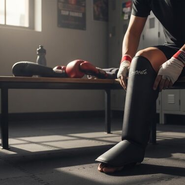 Шкіряні щитки для гомілок з м&39якою підкладкою, ShinGuard, шкіра, бойові мистецтва, тренування з карате, кікбоксинг MMA, муай-тай, крав-мага для ніг, великий / дуже великий розмір