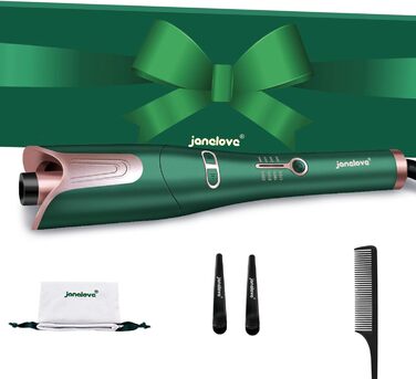 Автоматична плойка, автоматична плойка Janelove великі локони для довгого волосся, негативний іонний бігуді з 4 температурами 25 м