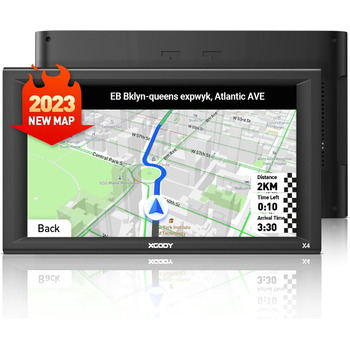 Дюймовий GPS-навігатор для вантажівок з великим сенсорним екраном, GPS-навігатор для вантажівок X4F, 9-