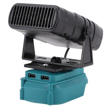 Портативний обігрівач Dpofirs на батарейках з двома температурами для кемпінгу в автомобілі, сумісний з батареями BL1815, BL1820, BL1530, BL1840, BL1850