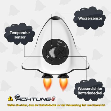 Дитячий термометр для ванни для новонароджених Цифрові термометри для ванн Дитячий термометр для ванни з візуальним сигналом Дитяч