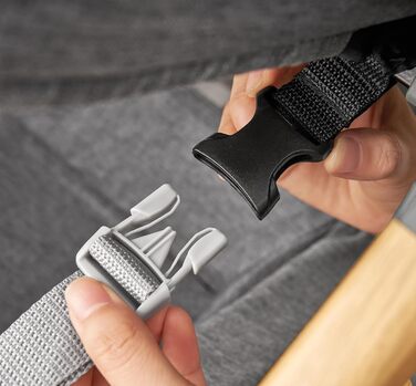 Дитяче ліжечко babyboat 3 в 1, портативне дитяче ліжечко з колесами, регульоване дорожнє ліжечко з матрацом та сумкою, сірого кольору, колиска для дітей 0-6 місяців, сірий-1