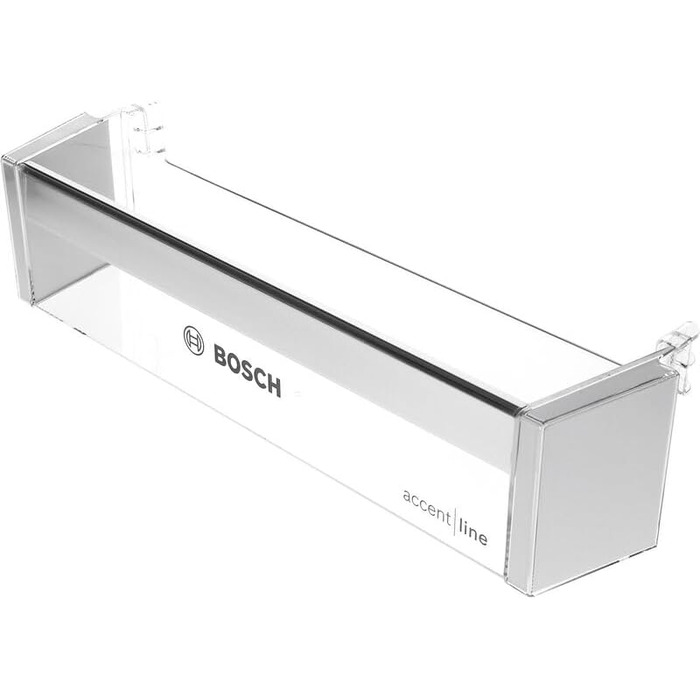 Полиця для пляшок, сумісна з Bosch 00748045, 438x98 мм для дверцят холодильника
