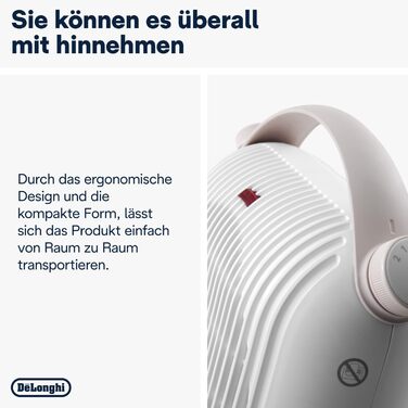 Настільний нагрівач, 2400 Вт, білий/фіолетовий, 39Longhi HFS30B24.W