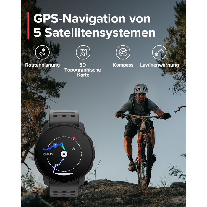 Мультиспортивний годинник SUUNTO 9 Peak Pro - міцний смарт-годинник для активного відпочинку, екран із сапфірового скла та водонепроникність 100 м, легкий та тонкий, точний GPS, тривалий час роботи від батареї, пульсометр на зап&39ястку, чорний 9 Peak Pro