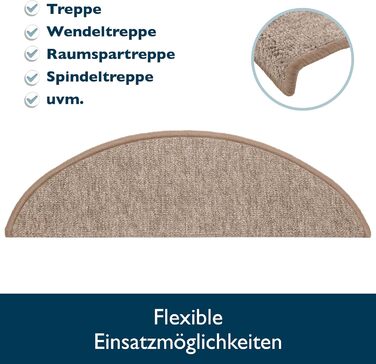 Килимки для сходів Beautissu 55x15 см - 15 шт. вузькі килимки для сходів самоклеючі килимки для сходів в приміщенні килимок для сх