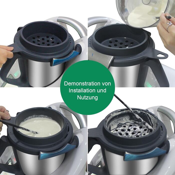 Для аксесуарів Thermomix TM6 Sptzle Strainer Sptzle Attachment - Швидко приготований Sptzle, зі скребком для кухонного комбайна Vorwerk Thermomix TM6, кухонної техніки Sptzle Slicer Sptzle Press