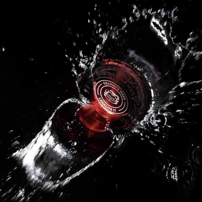 Алюмінієва шліфувальна машина преміум-класу Granny Гостра, як бритва, шліфувальна машина 4 частини в т.ч. штовхач пилку Подрібнювач трав у малиново-червоному кольорі та інші благородні дизайни 5,5 см