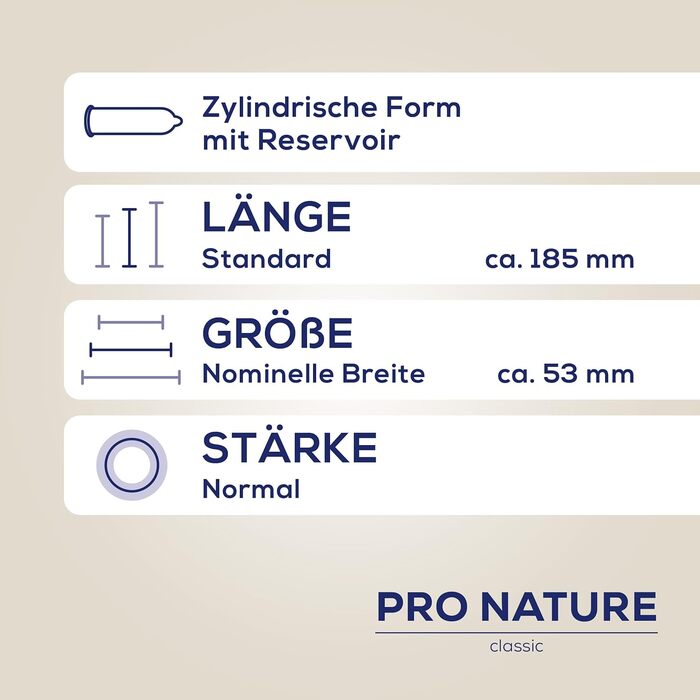 Презервативи Ritex Pro Nature Classic, ультратонкі, натуральні, 16 шт