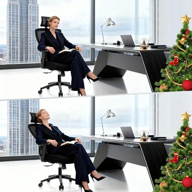 Ергономічне офісне крісло Storeo Imp, XL, до 150 кг, сітка, чорне