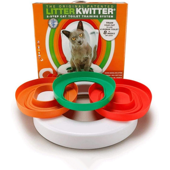 Система привчання котячого туалету LITTER KWITTER Doogie Stuff LK1, 3 кроки