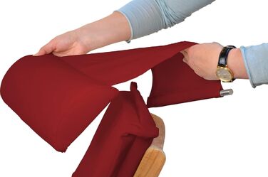 Червона подушка для шиї Kai Wiechmann для шезлонга, яку можна прати, зроблено в Німеччині, Бордо