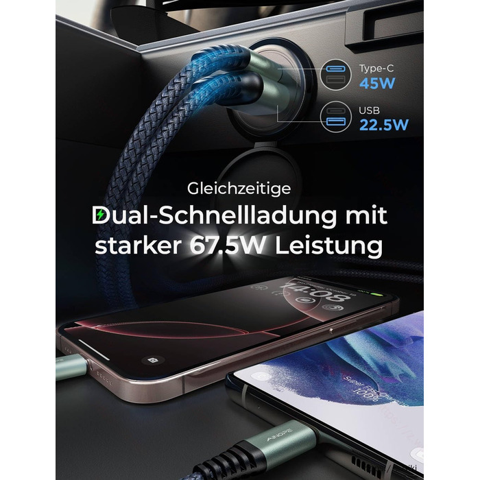 Прикурювач USB C автомобільний зарядний пристрій 12v USB адаптер автомобільний зарядний пристрій штекер автомобільний зарядний при