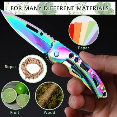 Маленький складаний ніж AuRiver 2 шт. и, кишеньковий ніж, кишеньковий ніж зі складним ножем, дворучний ніж міні EDC для активного