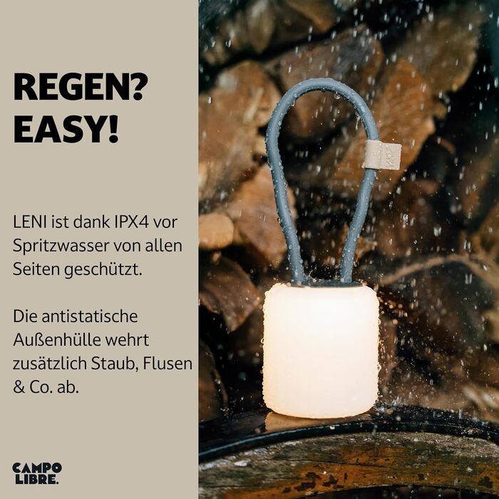 Лампа для кемпінгу I Гнучка вулична лампа для підвішування, встановлення та монтажу I Світильник для кемпінгу з регульованою яскравістю I Акумуляторна I Балконна лампа, кемпінгова лампа, настільна лампа, прямокутна, кольору мохово-зеленого