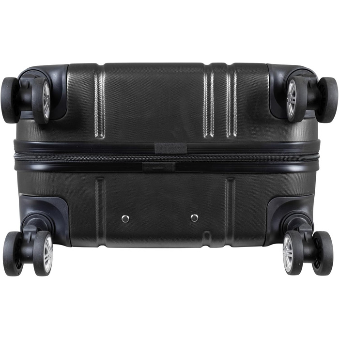 Компактна валіза на колесах Женева 55 см, 40 літрів, чорна