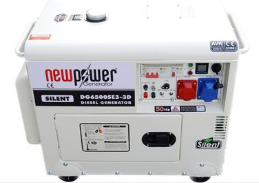 Генератор Newpower DG6500 Генераторна установка 5 кВт 5000 Вт 230 В і 400 В