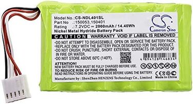 Акумулятор TCTK 2000 мАг, сумісний з Ideal LanXPLORER, NaviTEK II, SignalTEK CT, SignalTEK II FO, UniPRO MGig1. Замінює 150053, 150401.