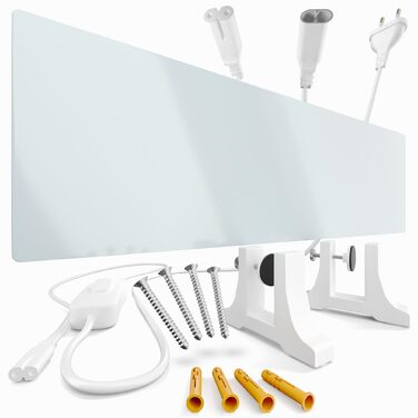 Інфрачервоний обігрівач для видалення цвілі - для ванної кімнати, стін та підлоги 70 Вт Інфрачервоний обігрівач проти цвілі Електричний настінний обігрівач Модульна розширювана нагрівальна панель проти цвілі з гнучким настінним кріпленням PIGO