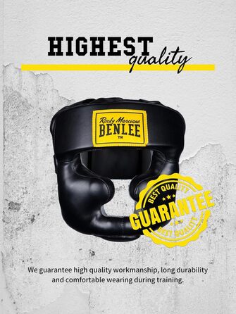Захист голови BENLEE Rocky Marciano, повний захист, чорний, розмір S/M, одинарний
