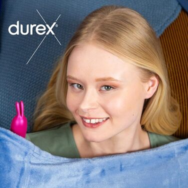 Вібратор Durex Tease & Vibe 2 в 1 з наконечником-тизером - Секс-іграшка для жінок, чоловіків і пар - Секс-іграшка з вібрацією в 7 рівнях - Водонепроникний, тихий і заряджається через USB