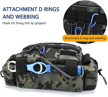 Сумка для риболовлі Lixada Багатофункціональна водонепроникна сумка для рибальської ремні Відкрита сумка на пояс Сумка для котушки Сумка для зберігання приманок Сумка на плече Сумка-органайзер