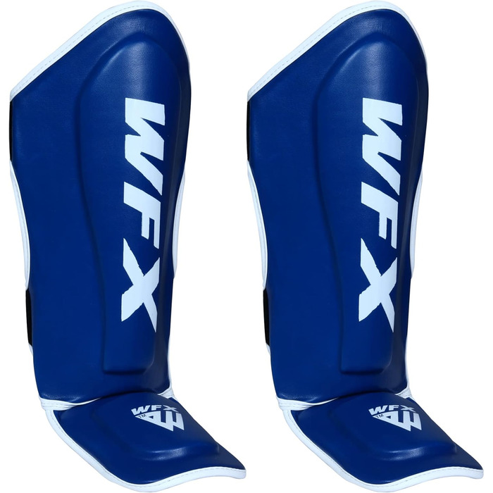 Щитки для гомілок для дітей ММА Муай-тай Кікбоксинг Хлопчики та дівчатка, сині