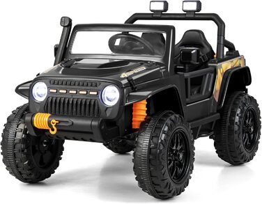 Дитячий електромобіль COSTWAY 12V з пультом дистанційного керування 2.4G, дитячий автомобіль з музикою, звуковими сигналами та пош