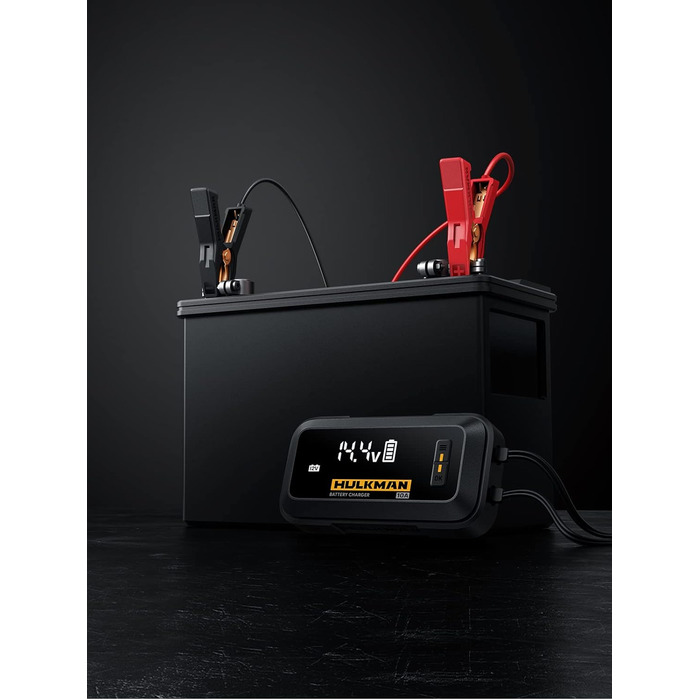 Зарядний пристрій для автомобільних акумуляторів HULKMAN Sigma 10 для акумуляторів 6В/12В зі світлодіодним екраном, крапельний зар