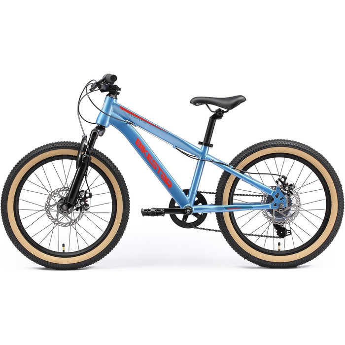 Дитячий гірський велосипед BIKESTAR, 7-швидкісний Shimano, дискові гальма, вік 6 20-дюймовий дитячий гірський велосипед БЕЗ РИЗИКУ, синій