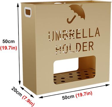 Універсальна підставка для парасольок, велика підставка для парасольок з ручкою для перенесення, металевий органайзер для парасольки, вентильована підставка для парасольок для передпокою готельної квартири/d