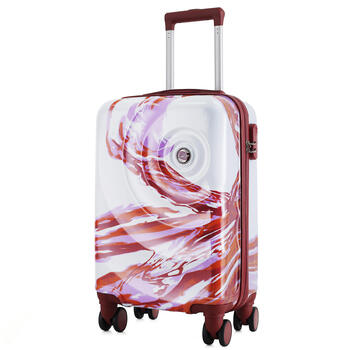 Валіза Semi Line 20' (S) White/Red Print (T5654-1)