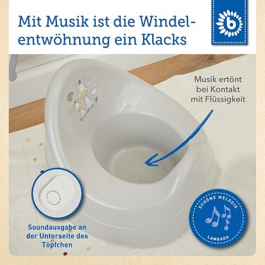 Горщик Bieco з музикою Горщик для дітей від 1 року Дитячий туалет Туалет для привчання до горщика Горщик Дитячий горщик для дітей