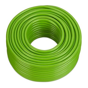 Шланг садовий Relaxdays 70 м, універсальний, 1/2 дюйма, для поливу грядок та газонів, пластик, світло-зелений