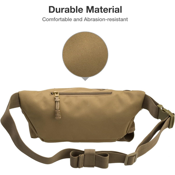 Сумка для риболовлі Piscifun Портативна сумка для рибальських снастей на відкритому повітрі Поясна сумка, колір хакі