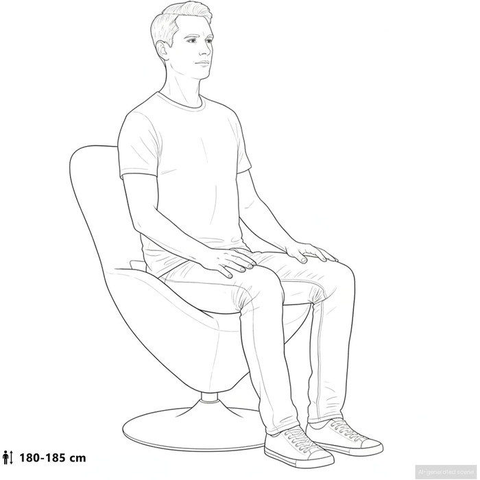 Крісло-яйце світло-сіре 63 x 73 x 90 см Тканина, Вітальня, Сучасне обертове крісло-яйце, Стильні меблі для дому, Елегантне крісло для відпочинку та комфортне рішення